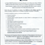 La Chaire UNESCO des Droits de la Personne Humaine et de la Démocratie (Chaire UNESCO DPHD) de l’Université d’ Abomey-Calavi (UAC) au Benin, en partenariat avec la Fondation Konrad Adenauer, organise, au titre de l’année académique 2023-2024, le master recherche droits de la personne et de la démocratie, Semestres 3&4.